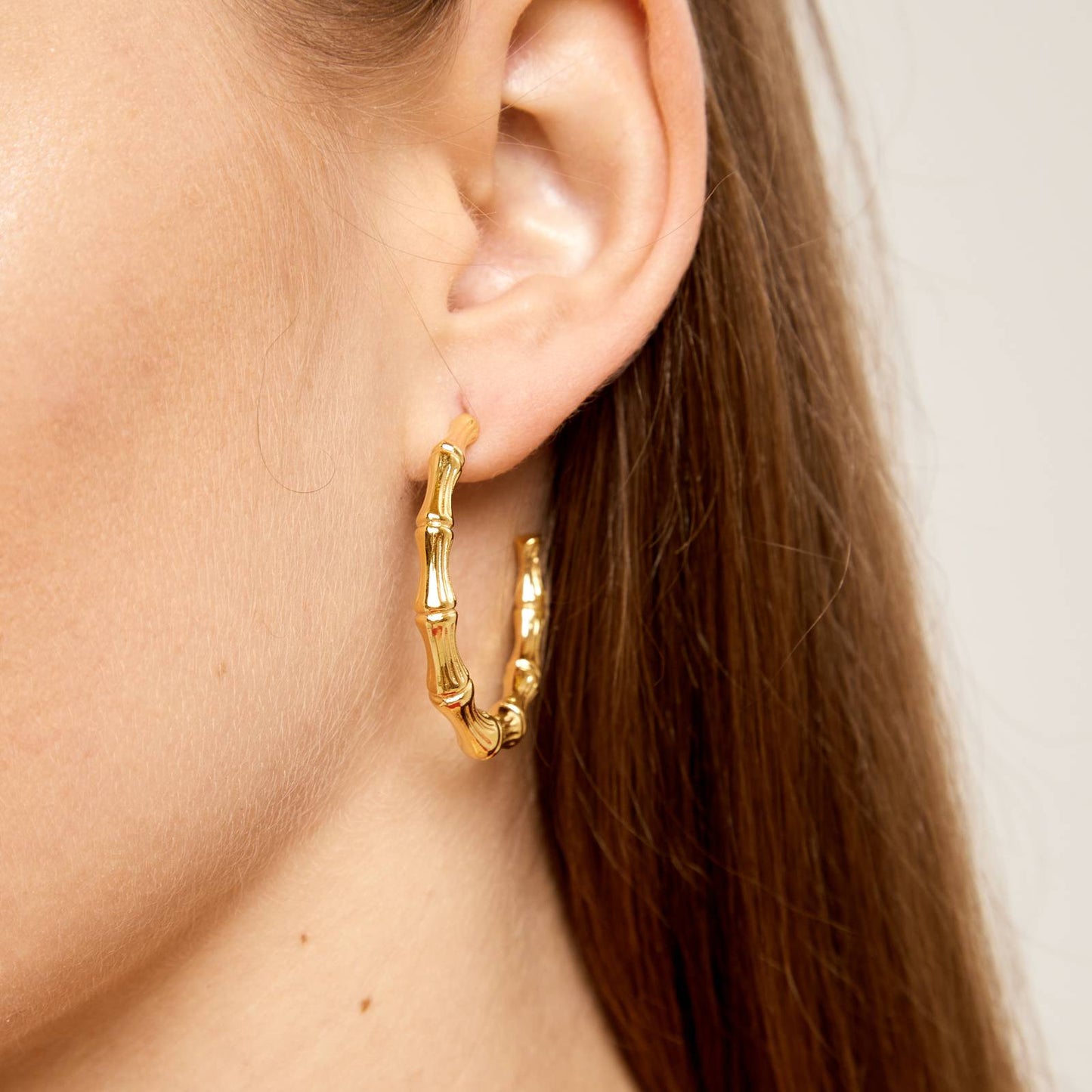 18K gold plated Stainless steel hoop earrings